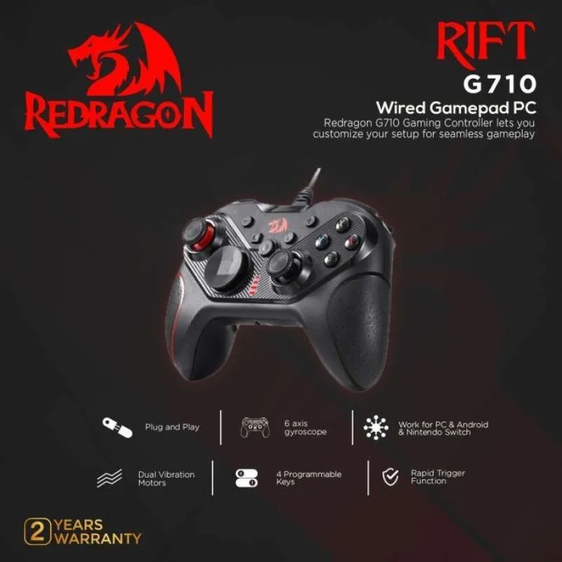 GAMEPAD REDRAGON RIFT G710