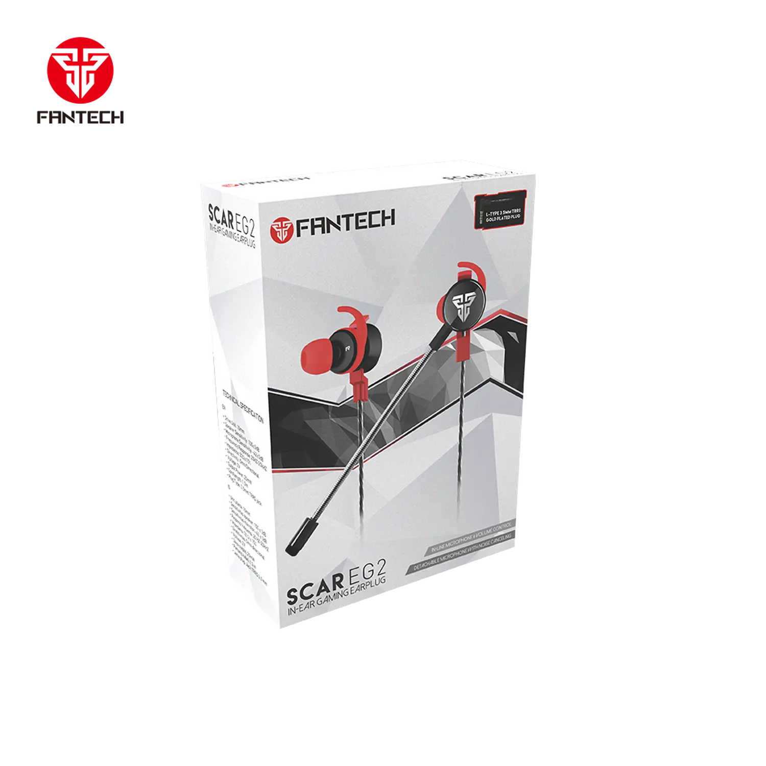 AUDÍFONOS FANTECH SCAR EG2 BLACK EDITION