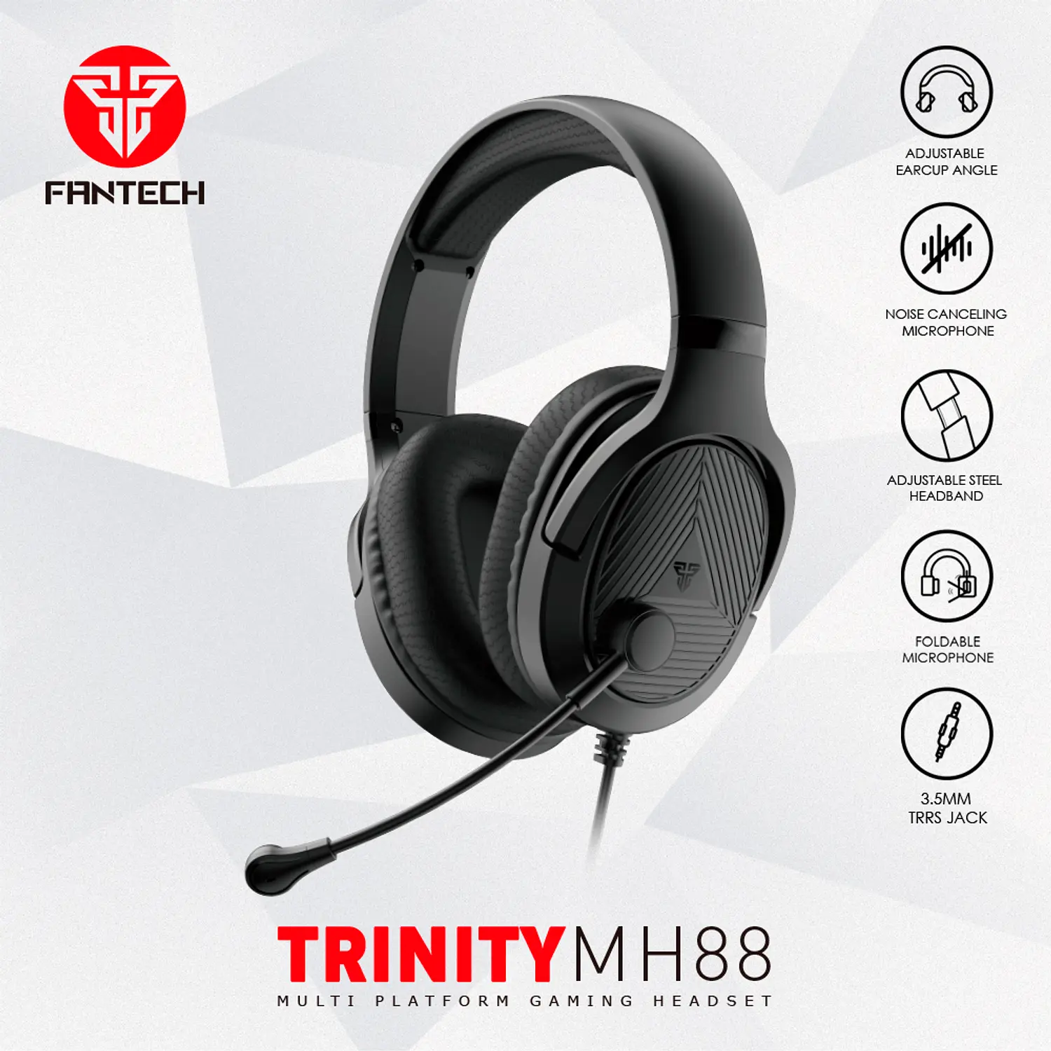 AUDÍFONOS FANTECH MH88 TRINITY