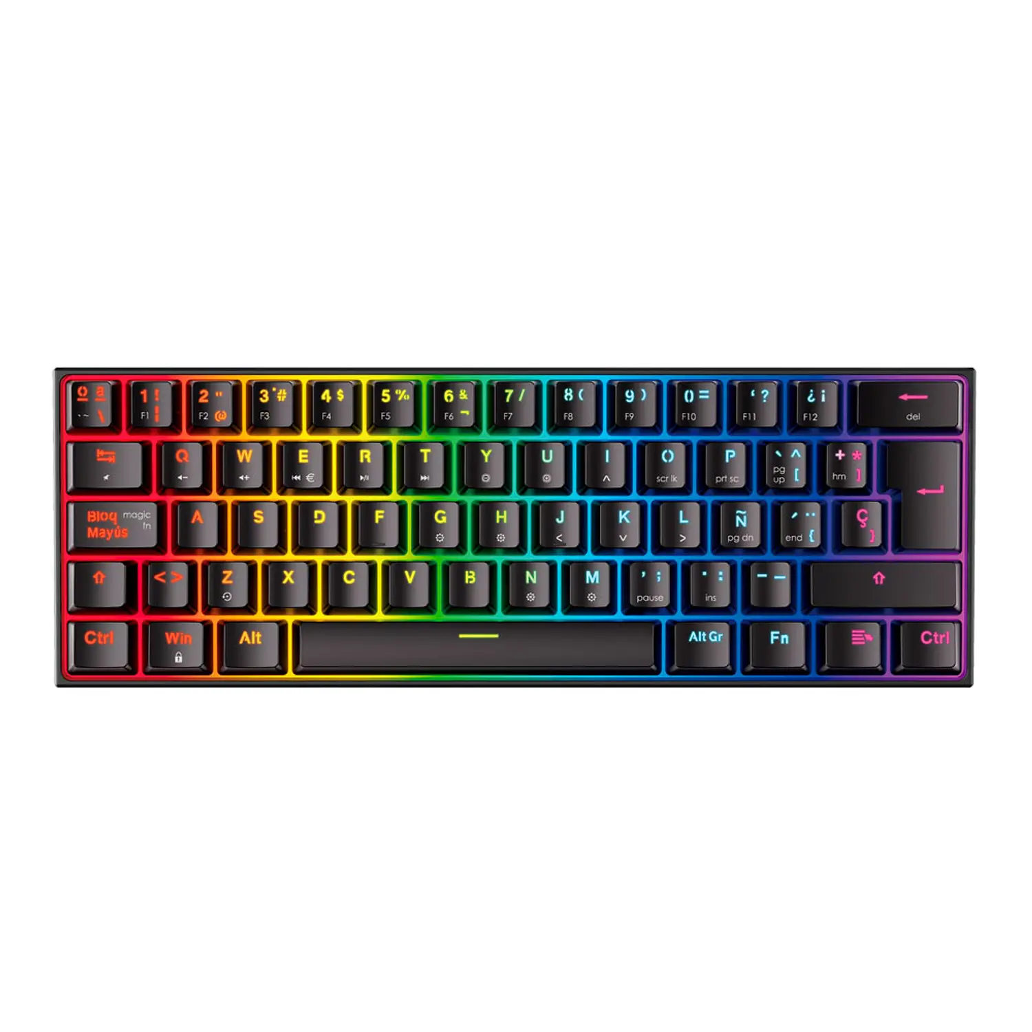 MK857 MAXFIT61 Black Edition Español Switch Red