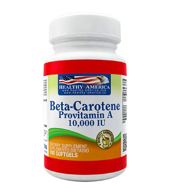 BetaCarotene 25,000IU 100 softgels Healthy America