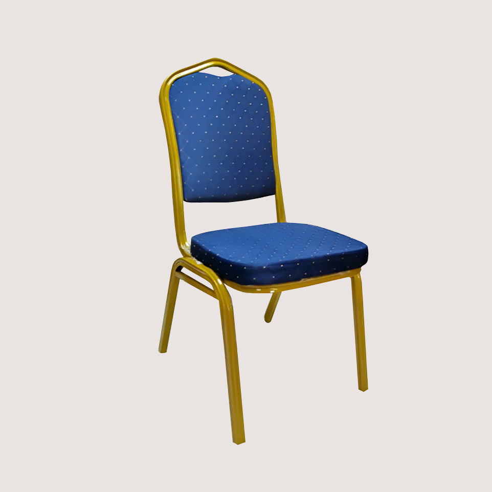Silla conferencia Tapiz tela tejida azul