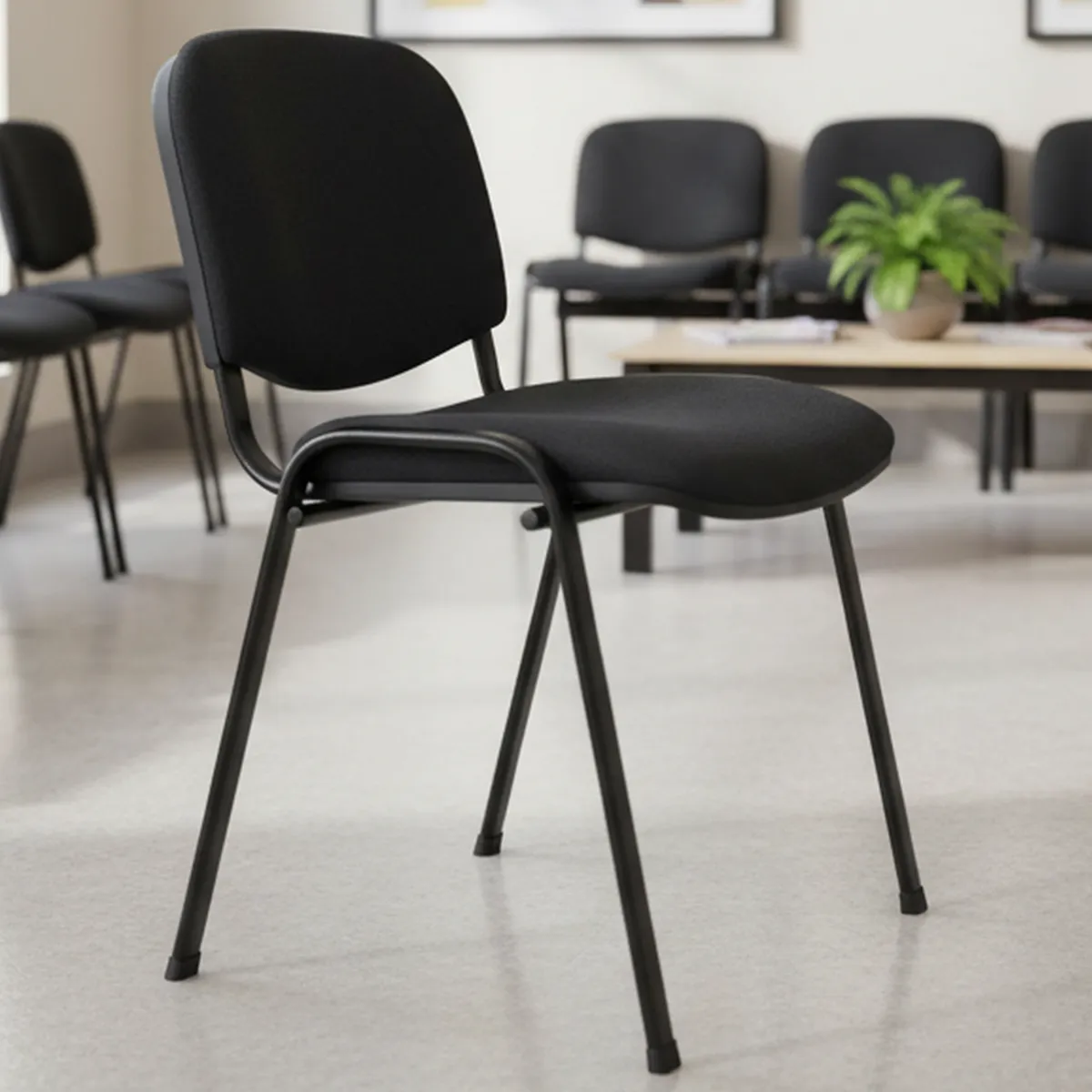 SILLA ISO TELA Negra