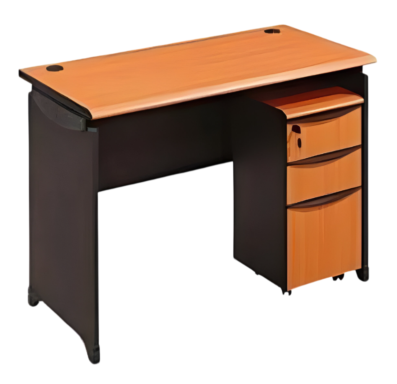 Escritorio Siena Oficina Moderna 3 Cajones 150×60 Cm Peral