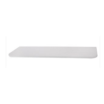 Repisa Blanca 25x80 Canto Blanco