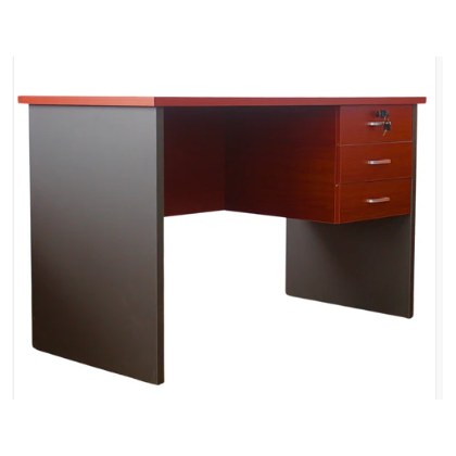 Escritorio 3 Cajones Con Llave 120x60x75 Cerezo