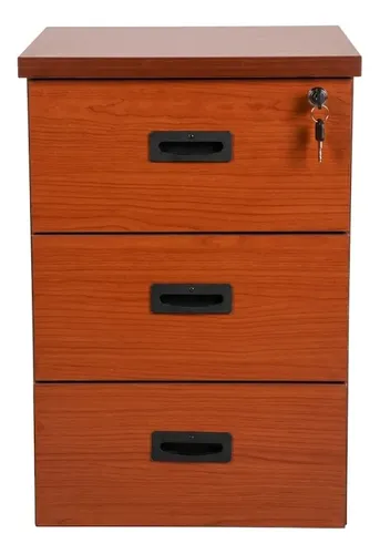 Cajonera Móvil Peral - Cierre 3 Cajones - 40X40X63