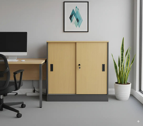 Gabinete/Archivador Bajo con Llave 80x40x80 Cerezo en Concepción