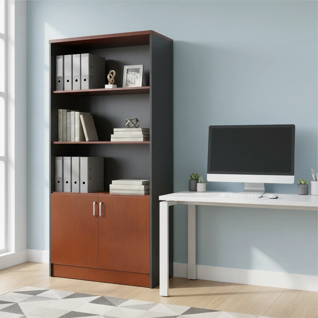 Gabinete/Archivador 5 Niveles con Llave 180x80x40 Cerezo en Concepción