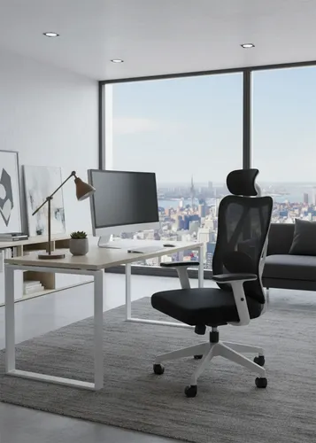Silla Ergonómica Reclinable Negra