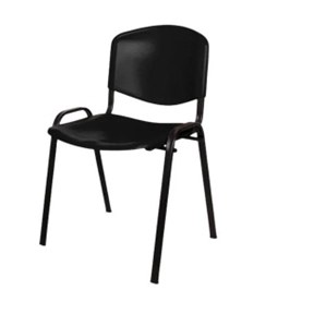 Silla de Visita Iso PP Negro