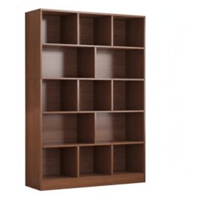 Estante Librero Organizador 5 Niveles Cerezo 120X30X200 Cm Ul-25Cf0388
