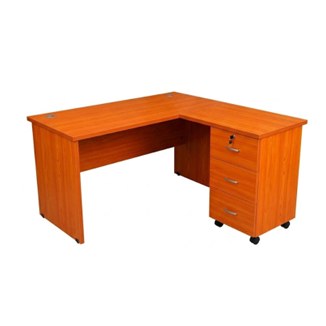 Pack Escritorio L Hx-8Er243-1200-859 + Extension De 3 Cajones Ul-008-859 (120X120 Cm)