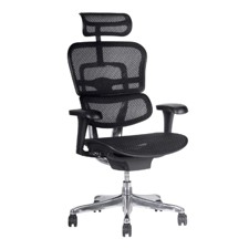 Ergofit Est. Neg C/Cab-100% Malla Brazos 3D - Mec/Sincr.M
