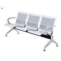 Banqueta Metálica Cromada 3P 1750*630*H730