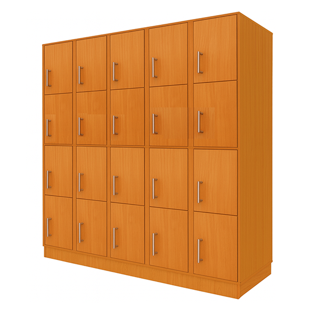 Locker Madera 4C 20P Alto 170 Cm X Ancho 140 Cm X Fondo 45 Cm
