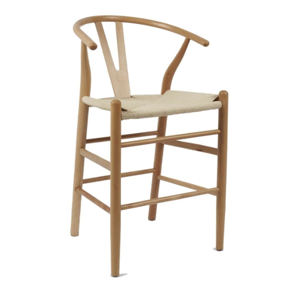 Taburete Wishbone Madera