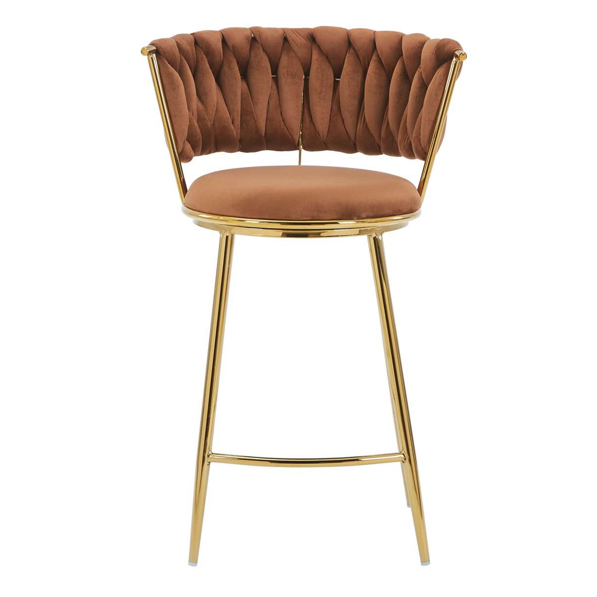 Taburete Bar Queen FijoPata Gold