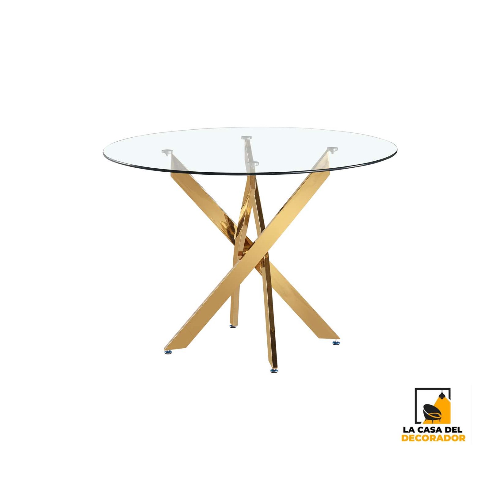 Mesa de Centro Dubái GoldVidrio 10mm.