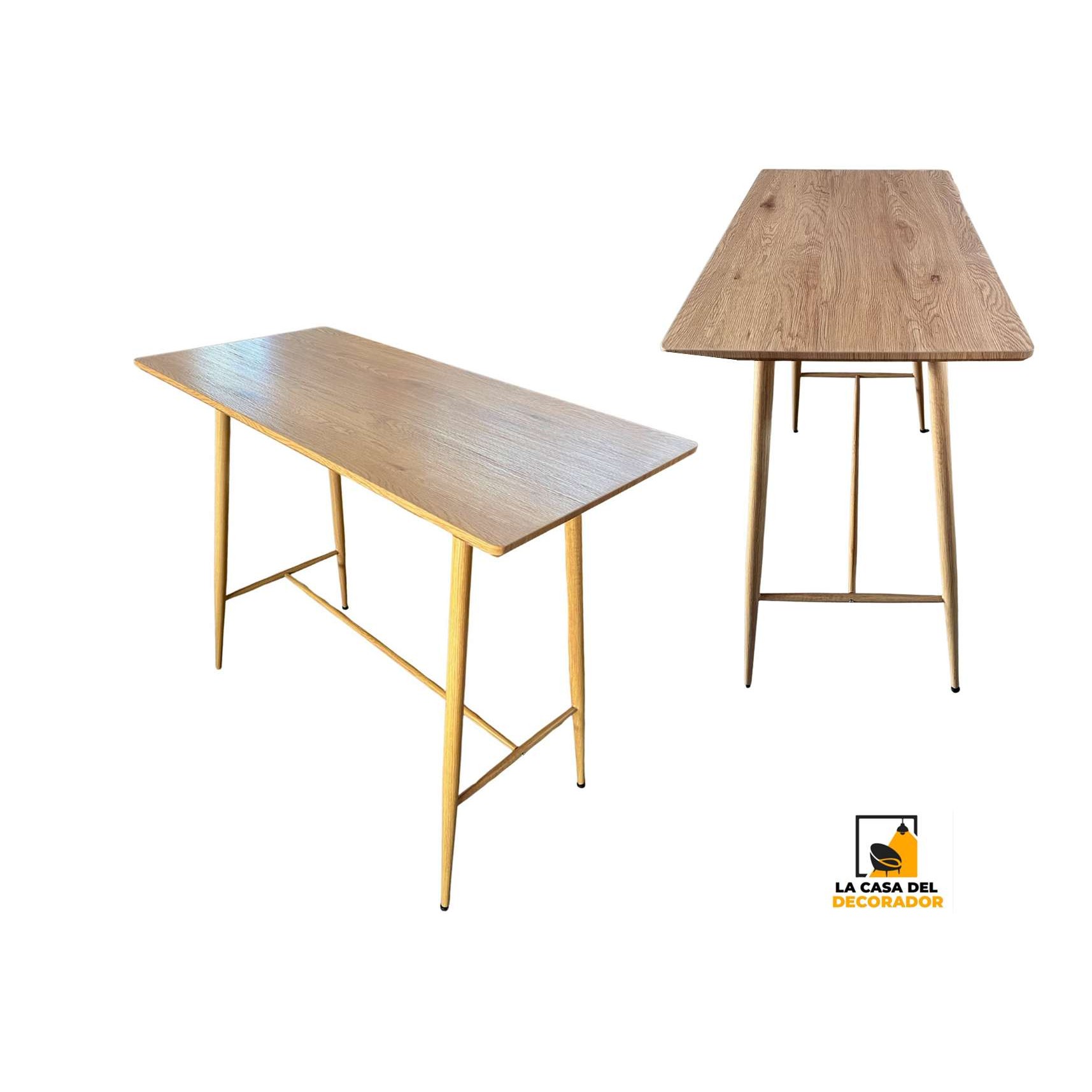 Mesa LYON BAR Rectangular MDF Medidas120x60X105cm