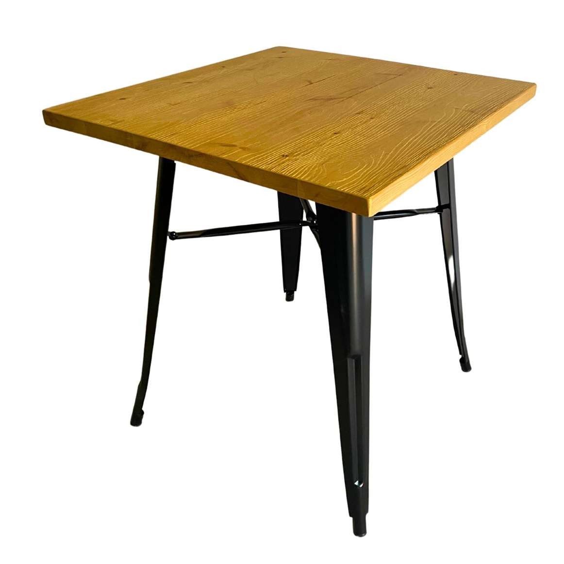Mesa Tolix Negra 70 X 70 X 75cm.
