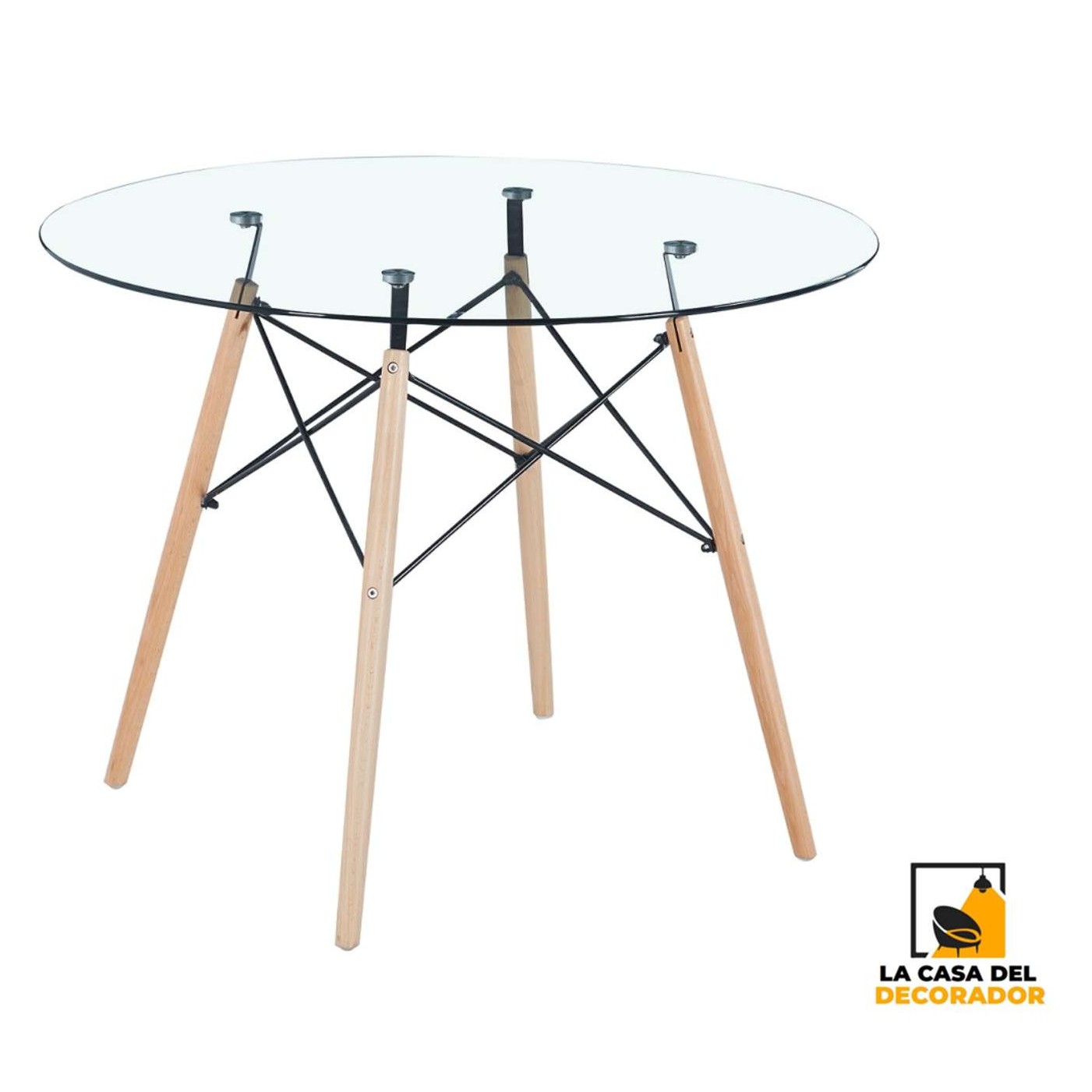 Mesa Eames Vidrio Medidas: 120x80cm