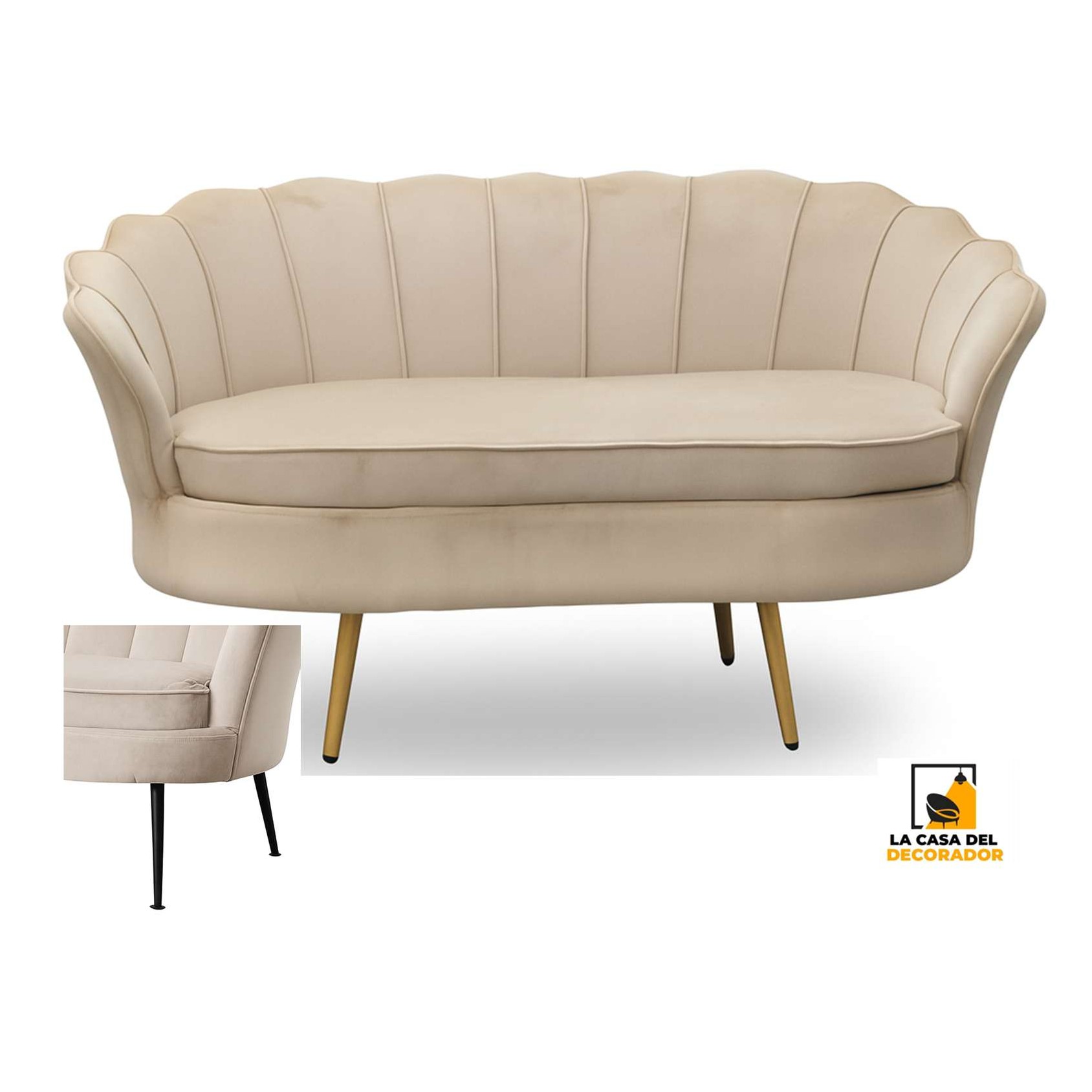 Sofa Pétalo 2 Cuerpos
