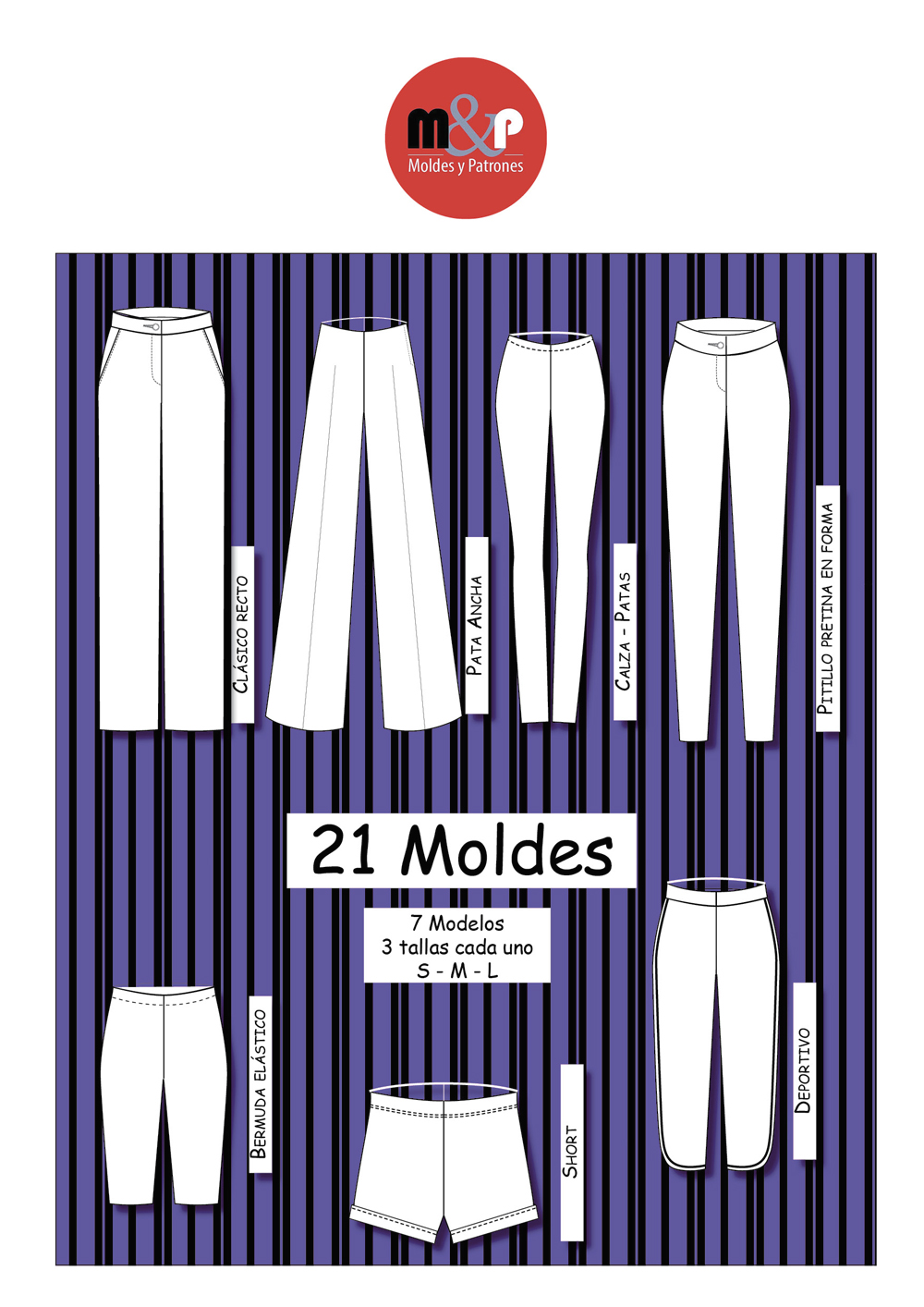 Set de Patrones de Pantalones