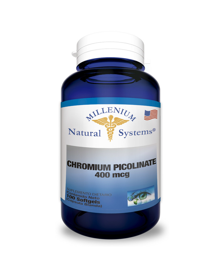 Chromium Picolinate 400 Mcg X 100 Softgels Natural Systems