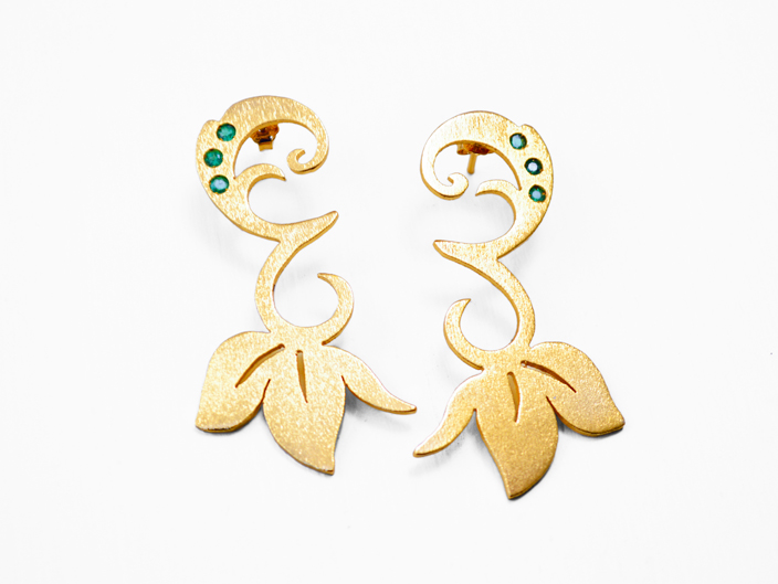Aretes Grandiflora Esmeraldas