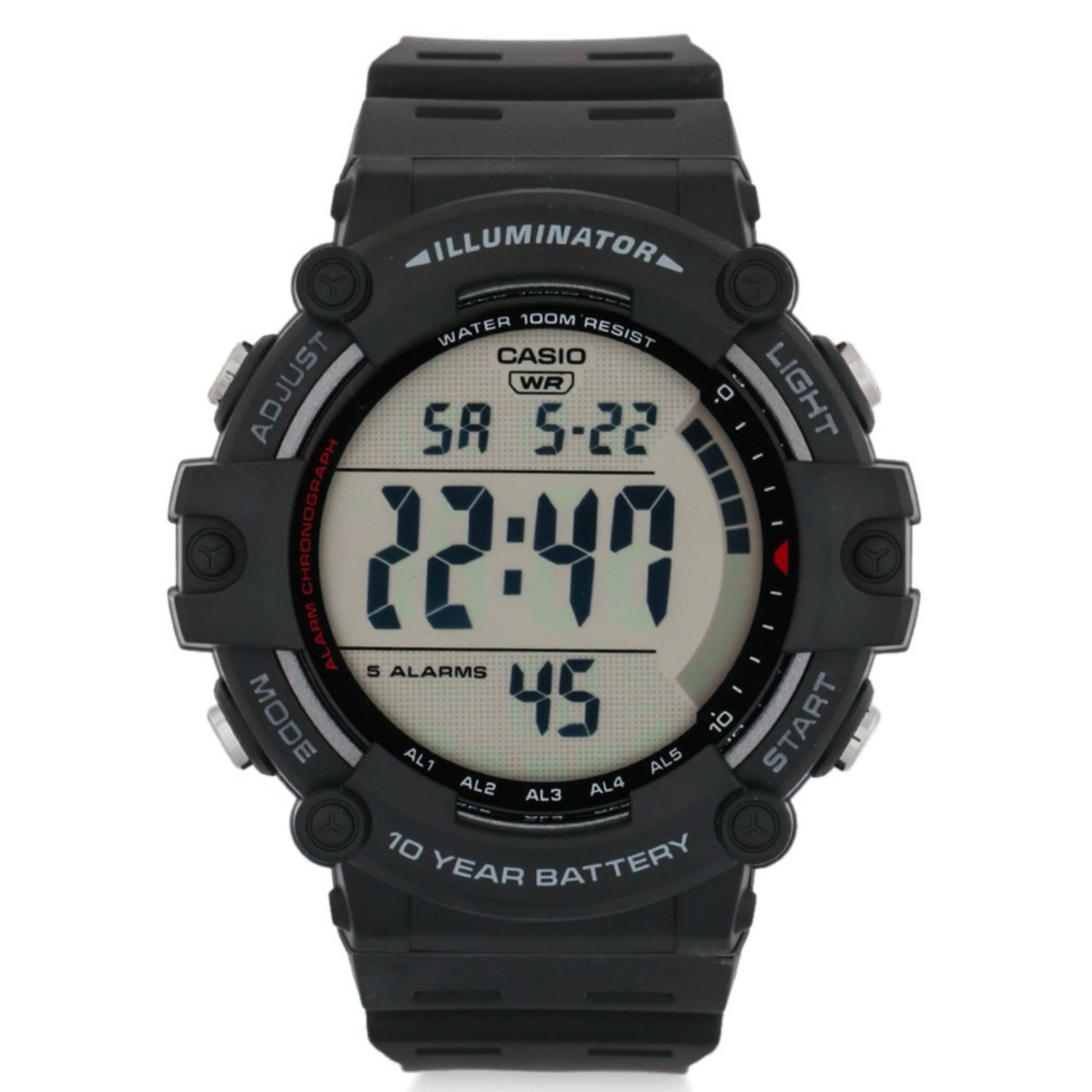 Casio Orologio Sportivo AE-1500WH-2AVCF - 100m LED 10 Anni Batteria