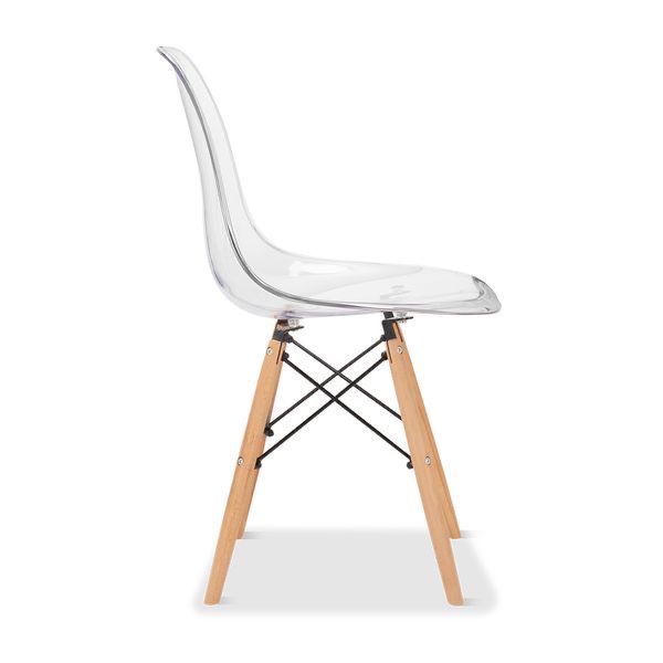 Set de Comedor Mesa Rectangular Blanco + 4 Sillas Eames C...