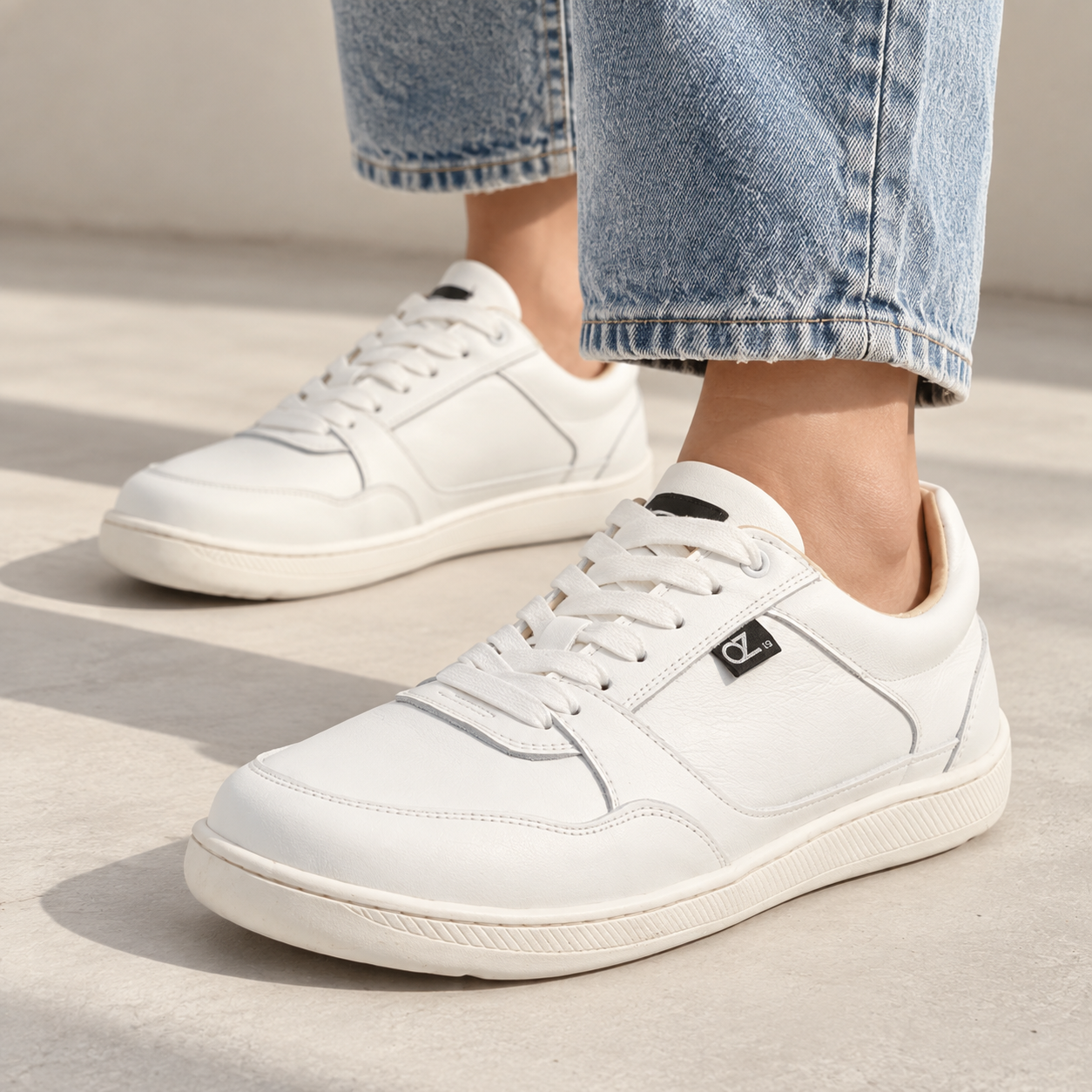 Zapatilla barefoot Koka Full White de OzChile