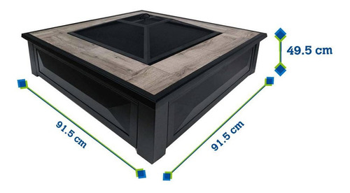 Calentador Chimenea Para Fogata Jardin Patio Exterior 26 Pul