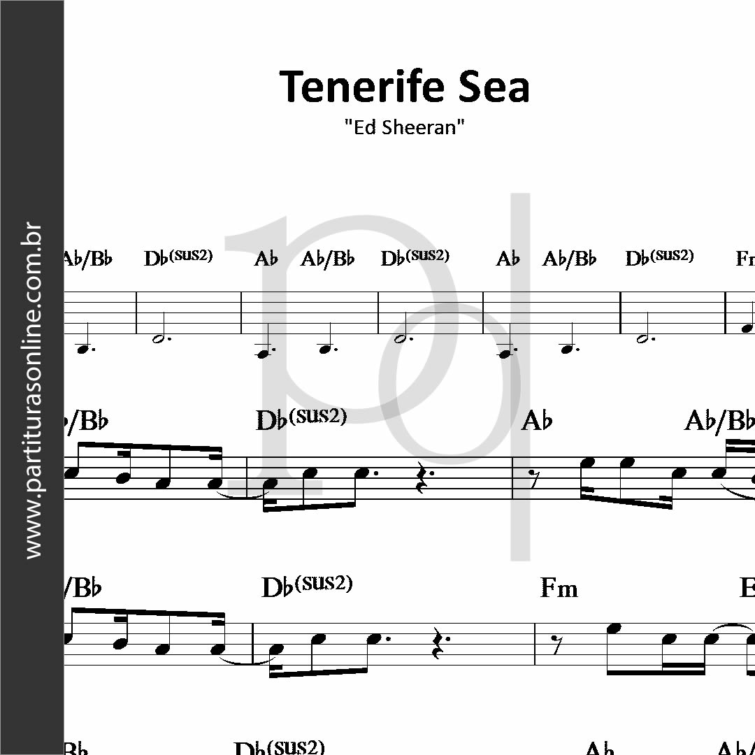 Tenerife Sea Ed Sheeran Letra Español