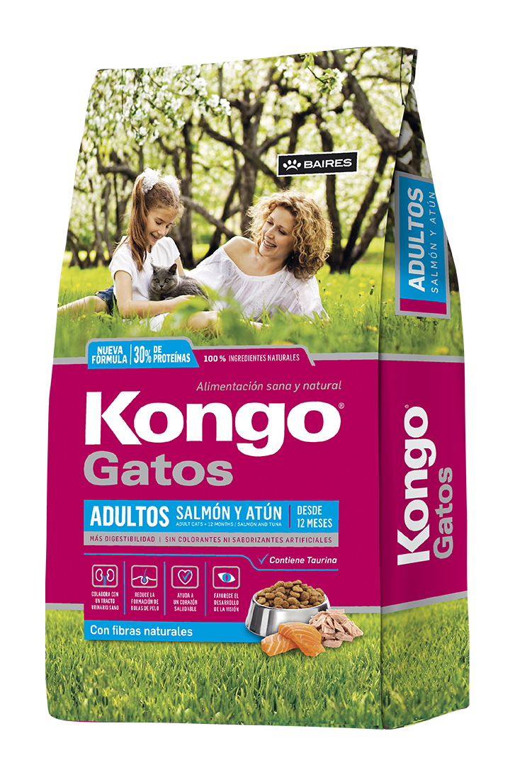Kongo Gato Adulto Salmon Y Atun 8 Kg