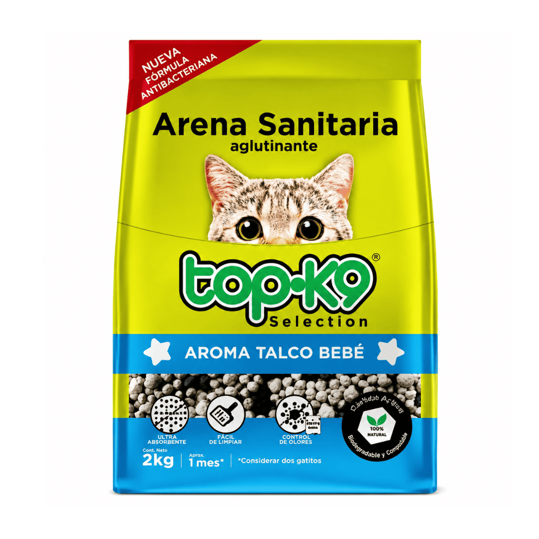 Topk9 Aglutinante Talco Bebe 4 Kg