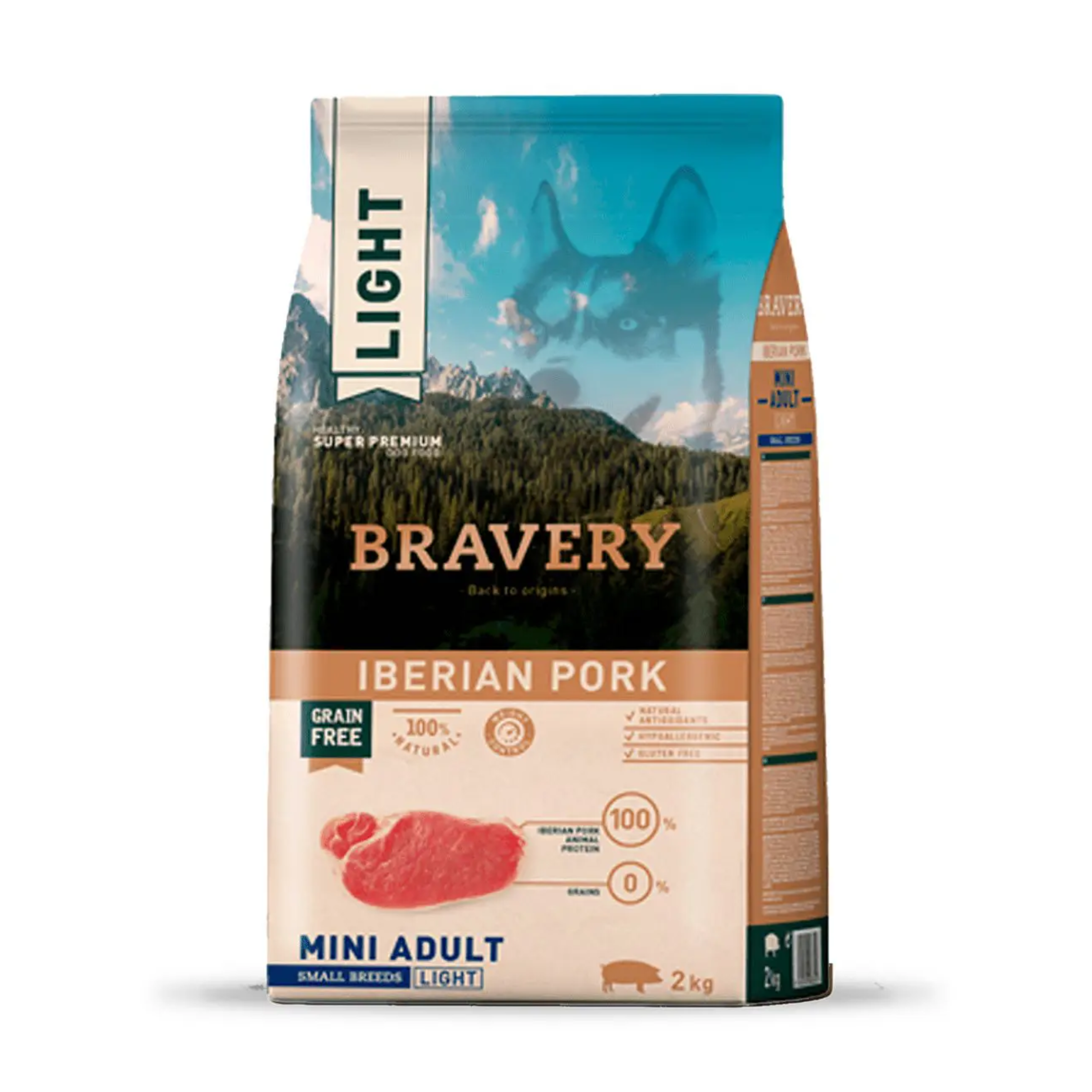 Bravery Light Iberian Pork Small Breed 2 Kg
