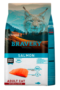 Bravery Salmon Adult Cat Sterilized 7 Kg
