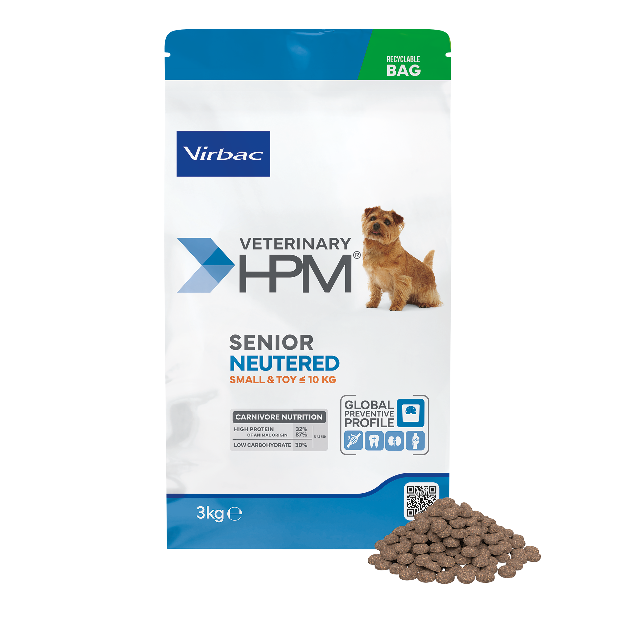 Hpm Virbac Senior Neutered Dog Small & Toy 3 Kg
