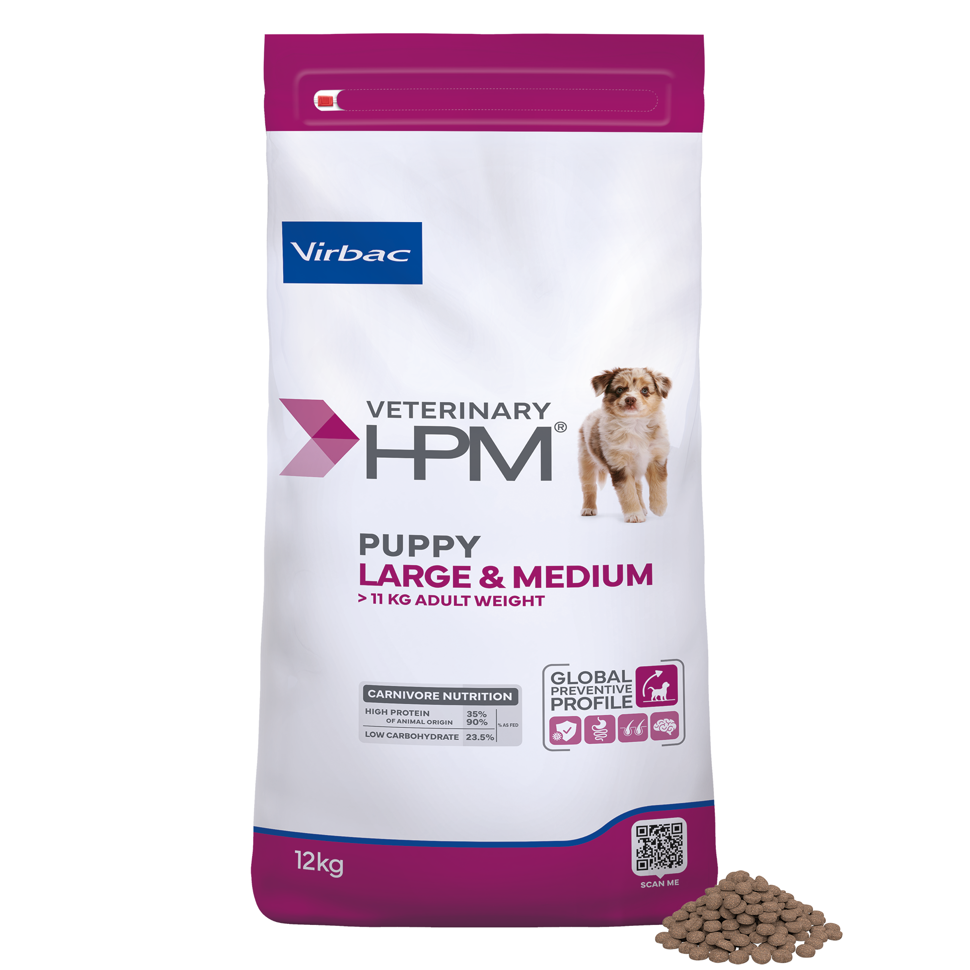 Hpm Virbac Puppy  Large & Medium 12 Kg