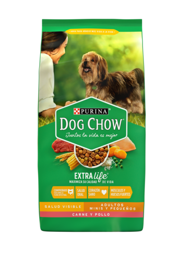 Dog Chow Adultos Minis y Pequeños Carne y Pollo 8 Kg