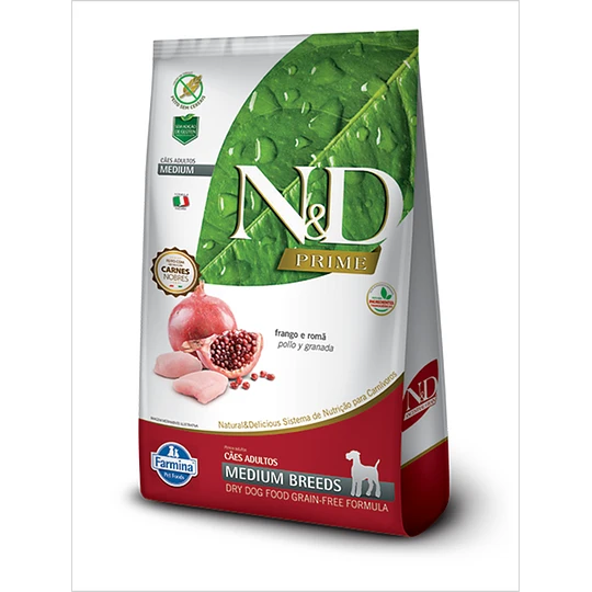 Nd Prime Canine Adulto Medium  Pollo Granada 10.1 Kg