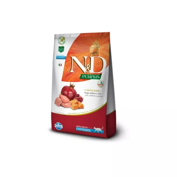 Nd Pumpkin Feline Adulto Castrado Pollo 1.5 Kg