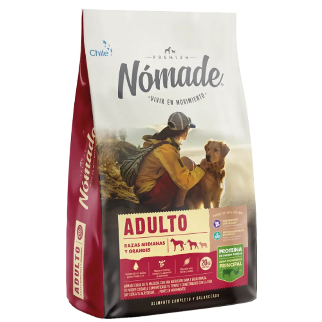 Nómade Adulto Razas Medianas Y Grandes 20 Kg