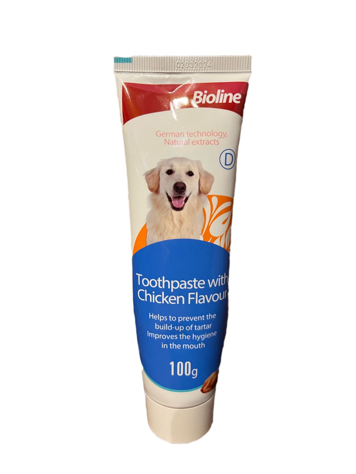 Pasta De Dientes Perros Bioline Pollo 100 Grs