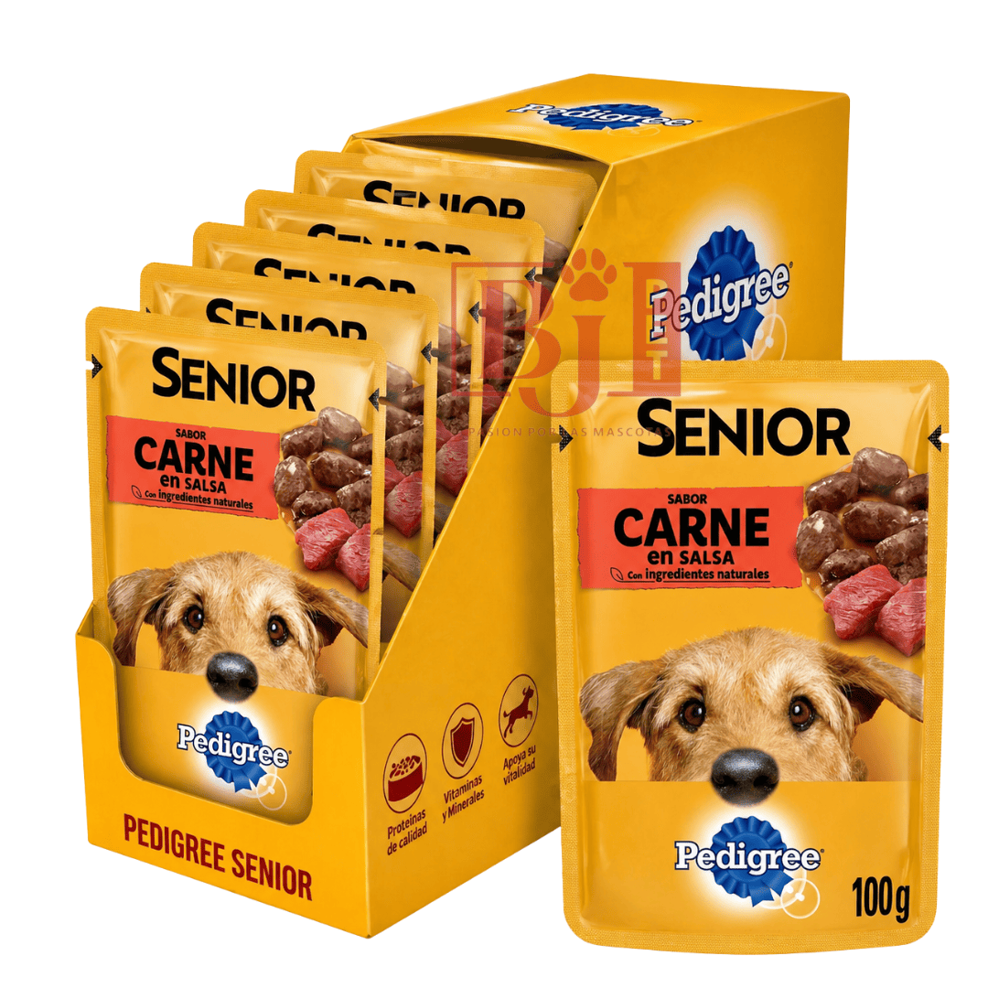 Alimento Húmedo Pedigree Adulto 7+ Carne 12 U