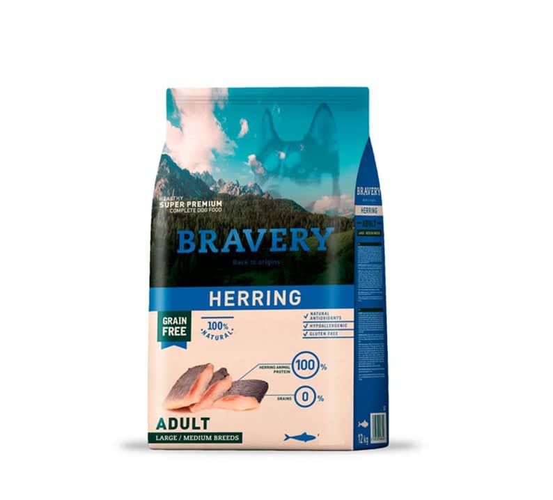 Bravery Herring Adult Large Medium Breeds 4 Kg