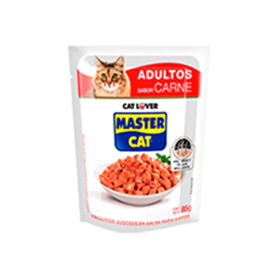 Alimento Húmedo Master Cat Carne 85 Gr