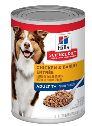 Hills Lata Senior Dog Chicken Barley Entree 370 Gr